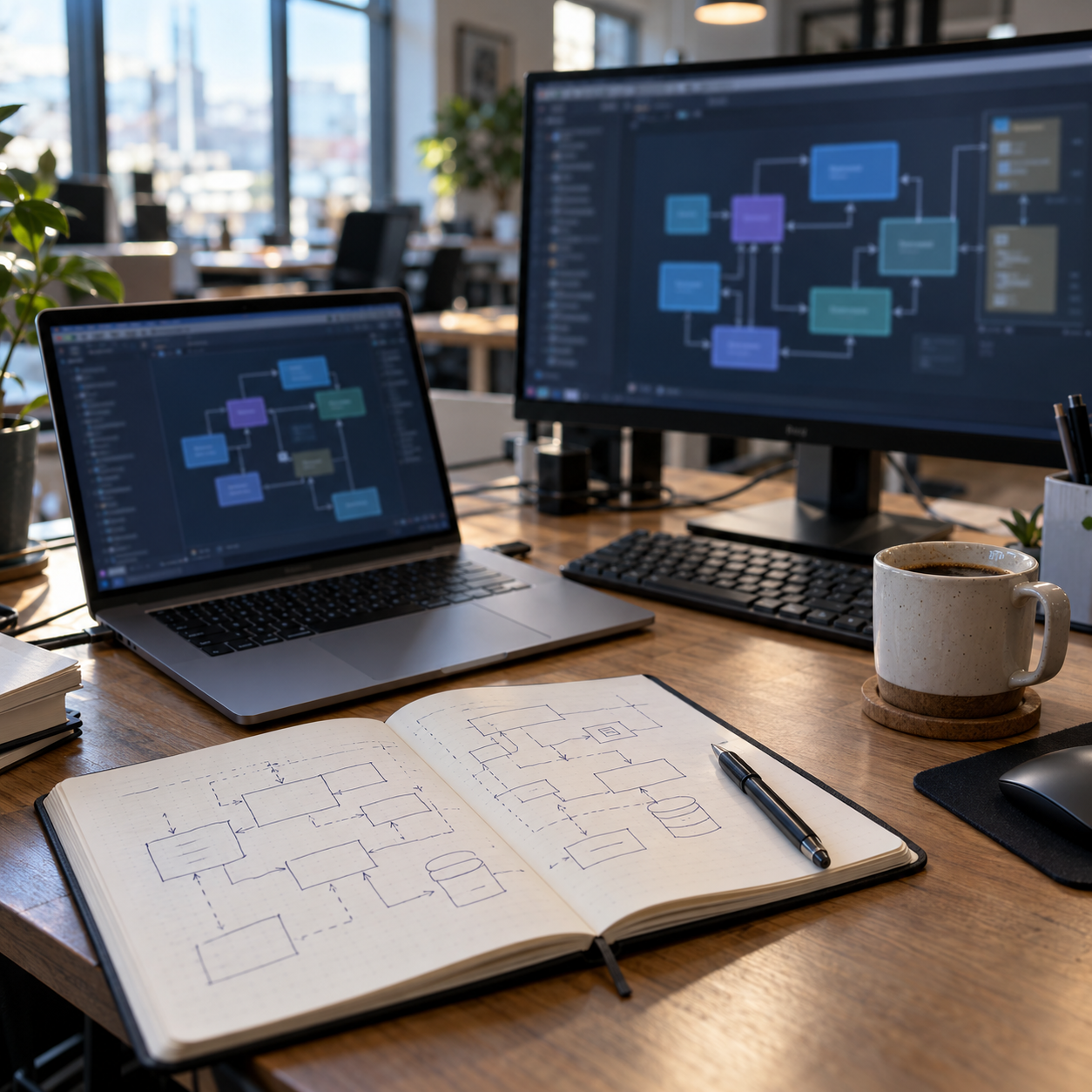Abstract layered software architecture representing bespoke configurator development